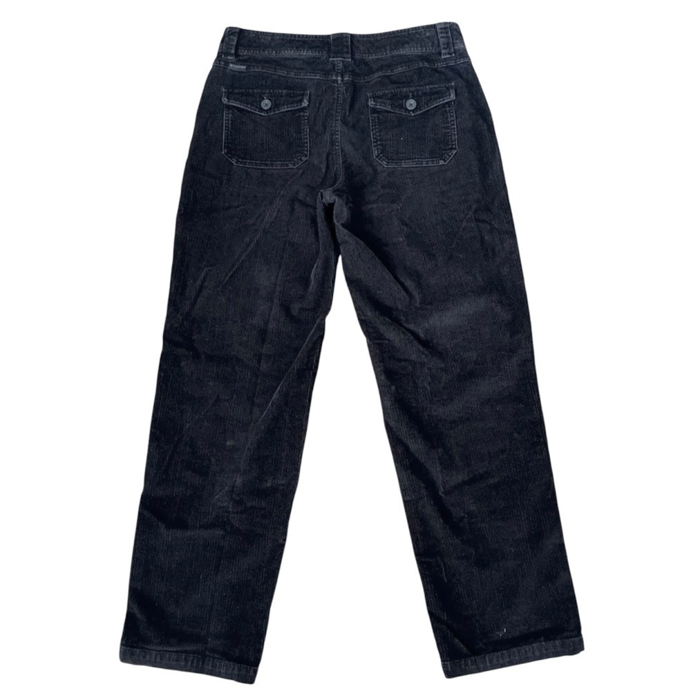 Women's Columbia Corduroy Pants Straight Leg Cargo Stretch Cotton Faded Black 10 - Picture 4 of 10